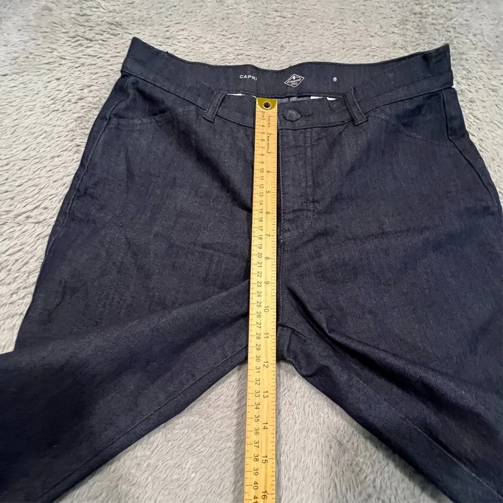 St John's Bay Capri Pants‎ Blue Casual Beach Women's 8 31x19